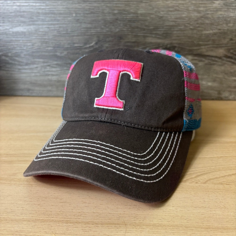 Tennessee Volunteers Hat Cap Snap Back Womens Gray‎ Pink Blue Top of the World